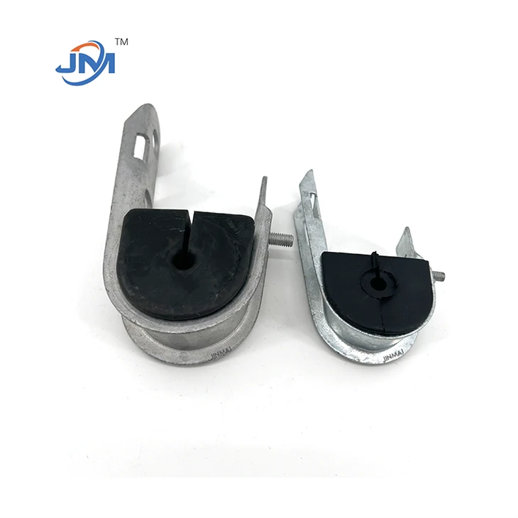Clamp Fionraí DIP Galvanized J Hook / Clamp Crochta Cábla ADSS Le haghaidh Clamp Cuaille